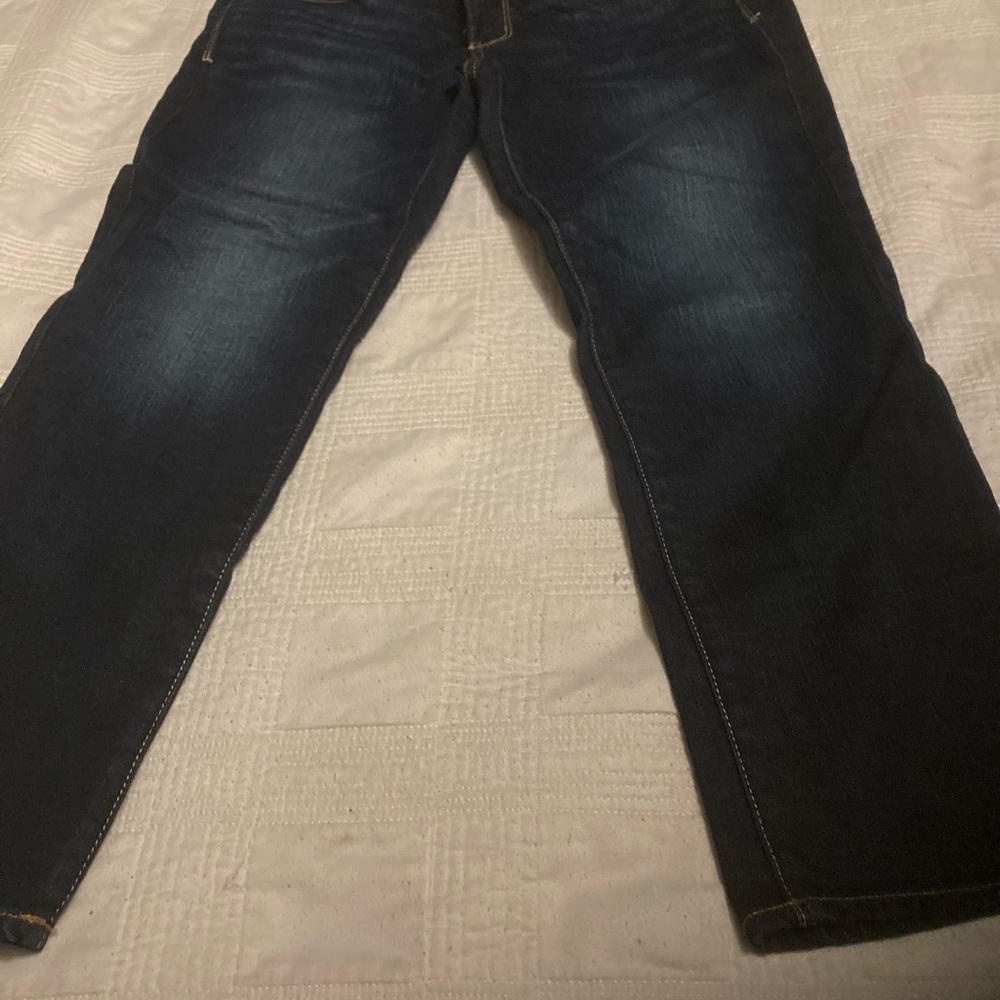 American Eagle Outfitters Women's Dark Blue Artist Jeans